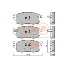 704-21072P IAP QUALITY PARTS Комплект гальмівних колодок дисковий гальм
