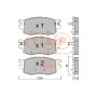 704-21072P IAP QUALITY PARTS Комплект гальмівних колодок дисковий гальм