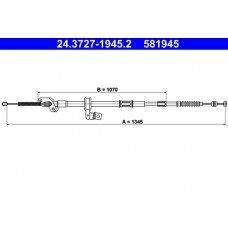 24.3727-1945.2 ATE Тросик, cтояночный тормоз