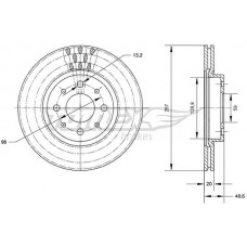 TX 70-42 TOMEX Brakes Гальмівний диск