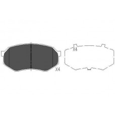 KBP-4524 KAVO PARTS Комплект гальмівних колодок дисковий гальм