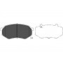 KBP-4524 KAVO PARTS Комплект гальмівних колодок дисковий гальм