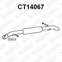 CT14067 VENEPORTE Глушник вихлопних газів кінцевий
