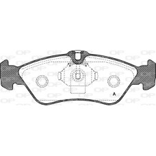 BPA0580.00 OPEN PARTS Комплект гальмівних колодок дисковий гальм