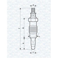 062900008304 MAGNETI MARELLI Свічка розжарювання