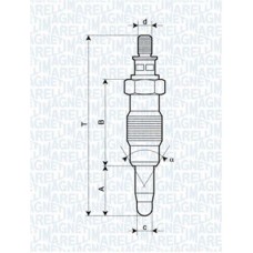 062900008304 MAGNETI MARELLI Свічка розжарювання