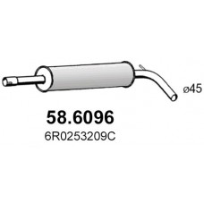 58.6096 ASSO Середній глушник вихлопних газів