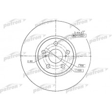 PBD4416 PATRON Гальмівний диск