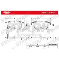 SKBP-0011244 Stark Комплект гальмівних колодок дисковий гальм