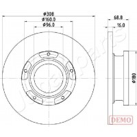 DP-0312C JAPANPARTS Гальмівний диск