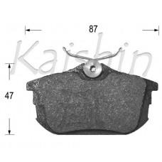 FK6120 KAISHIN Комплект гальмівних колодок дисковий гальм