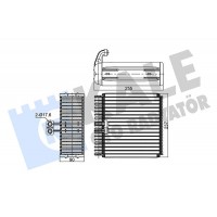 350080 KALE OTO RADYATÖR Випарник кондиціонера