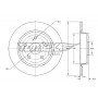 TX 73-94 TOMEX Brakes Гальмівний диск
