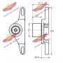 03.449 AUTOKIT Натяжний ролик ремінь ГРМ