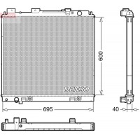 DRM46068 DENSO Радіатор охолодження двигуна