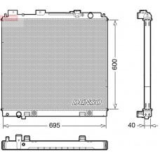 DRM46068 DENSO Радіатор охолодження двигуна