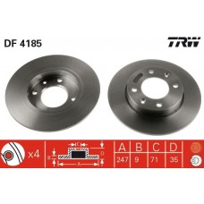 DF4185 TRW Гальмівний диск
