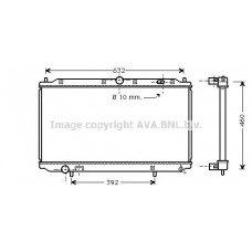 VO2124 AVA QUALITY COOLING Радіатор охолодження двигуна