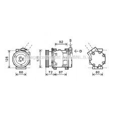 RTK479 AVA QUALITY COOLING Компресор кондиціонера