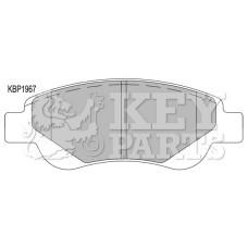 KBP1967 KEY PARTS Комплект гальмівних колодок дисковий гальм