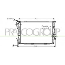 BM044R013 PRASCO Радіатор охолодження двигуна