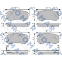 FO 927681 FOMAR Friction Комплект гальмівних колодок дисковий гальм