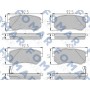 FO 927681 FOMAR Friction Комплект гальмівних колодок дисковий гальм