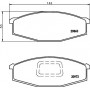 8DB 355 026-811 HELLA PAGID Комплект гальмівних колодок дисковий гальм