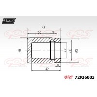 72936003 MAXTECH Поршень корпус скоби гальма