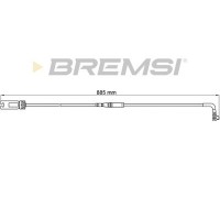 WI0603 BREMSI Сигналізатор зносу гальмівних колодок