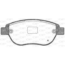 BPA0841.00 OPEN PARTS Комплект гальмівних колодок дисковий гальм