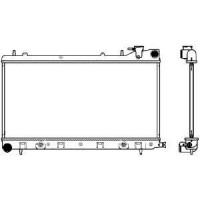 3421-1013 SAKURA Automotive Радіатор охолодження двигуна