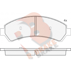RB1410 R BRAKE Комплект гальмівних колодок дисковий гальм