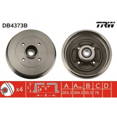 DB4373B TRW Гальмівний барабан