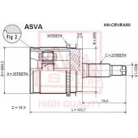 HN-CRVRA50 ASVA Шарнирный комплект, Привідний вал