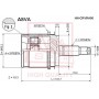 HN-CRVRA50 ASVA Шарнирный комплект, Привідний вал
