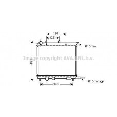 CNA2227 AVA QUALITY COOLING Радіатор охолодження двигуна