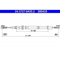 24.3727-0435.2 ATE Тросик, cтояночный тормоз