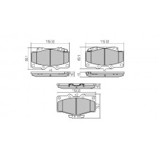 FBP-0862 FREMAX Комплект гальмівних колодок дисковий гальм