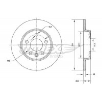 TX 70-26 TOMEX Brakes Гальмівний диск