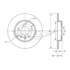 TX 70-26 TOMEX Brakes Гальмівний диск