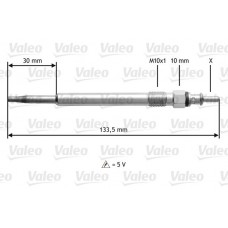 345188 VALEO Свічка розжарювання