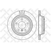 6020-1539V-SX STELLOX Гальмівний диск