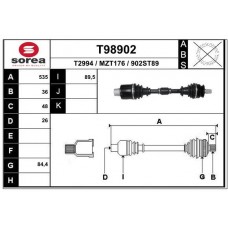 T98902 EAI Привідний вал