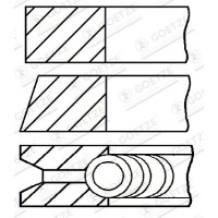 08-336400-00 GOETZE ENGINE Комплект поршневих кілець