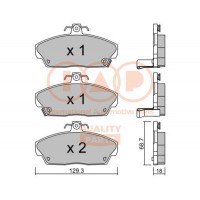 704-06021P IAP QUALITY PARTS Комплект гальмівних колодок дисковий гальм