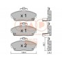 704-06021P IAP QUALITY PARTS Комплект гальмівних колодок дисковий гальм
