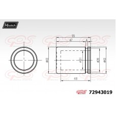 72943019 MAXTECH Поршень корпус скоби гальма