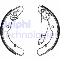 LS1784 DELPHI Комплект гальмівних колодок