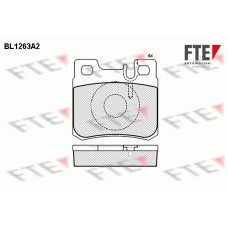 BL1263A2 FTE Комплект гальмівних колодок дисковий гальм